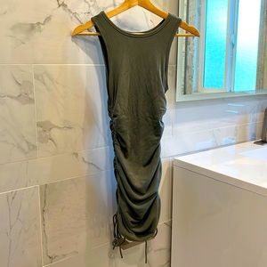 Side ruched mini dress